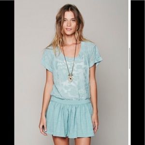 Free People Lucky Date Dress in Turkish Sea Color